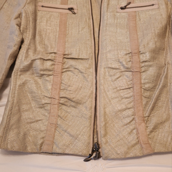 Sophisticated linen chicos sz 0 jacket. Perfect going from work to an evening o - Picture 2 of 8